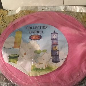 NWOT Mesh Hanging Collection Barrel
